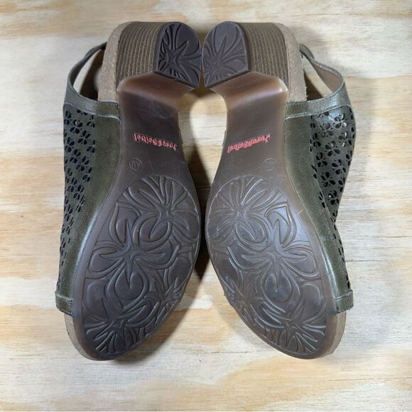Josef Seibel Olive Green Sandals Women’s Size 8.5 - Picture 5 of 6